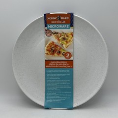 Nordic Ware Microwave Everyday Dinner Plates Set of 4 – 10 Inch White BPA Free