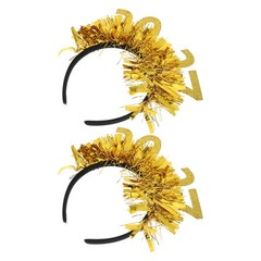 2pcs 2027 New Year Headbands – Number Headband with Tassel – Happy New