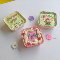4Pcs/Set Daisy Birthday Candles, Cute Sunflowers Purple,White,Yellow