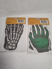 Halloween Handprints Zombie And Skeleton