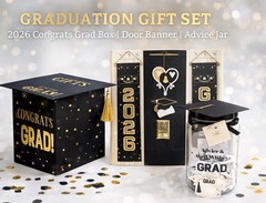 Graduation Party Decor Kit 2026 Banner Door Cover Photo Props Grad Box