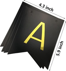 Reusable Black Birthday Banner with Shiny Gold Letters for Stylish Celebrations