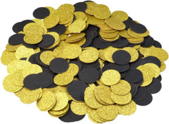 400Pcs Glitter Paper Confetti Circles Dots Party Favors Gold Black Confetti Dots