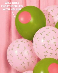 , Dirty Martini Latex Balloons – 24 pk, 12″ | Olive Cocktail Decorations, Pin…