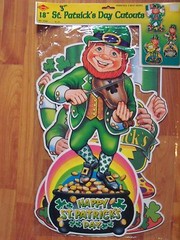 18″ Leprechaun St Patrick’s Diecuts Cutouts Decoration 1999 Beistle 3 Pack NOS