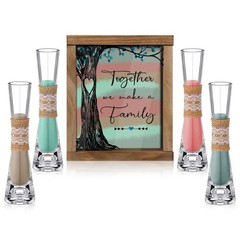 Wedding Unity Sand Ceremony Kit with Wood Box 4 Ceremony Vase 4 Wedding Sand …