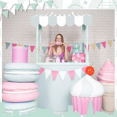 4-Piece 3D Circus Awning Set – Carnival Theme Party Decor