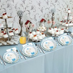 Blue Goose Theme Plates & Napkins – Pack of 180