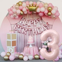 Number 3 Balloon, 40 Inch Giant Pastel Light Number 40 Inch Number 3 Pink