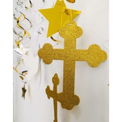 First Communion Hanging Swirls Baptism Decorations Boy Girl Party 22 PCS