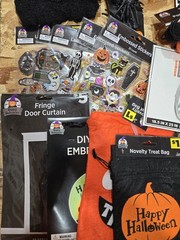 Bulk Halloween Decorations Set of 37 Pc, Decorating Party Pack, Spiders, Skull.