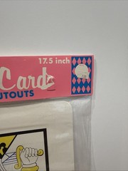 Beistle 17 1/2″ Playing Card Cutouts; 4 Pack 55354 Ace, King, Queen, Jack 1982