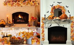 13FT Fall Leaf Garlands 2 PCS Fall Garland for Mantle Thanksgiving Fall