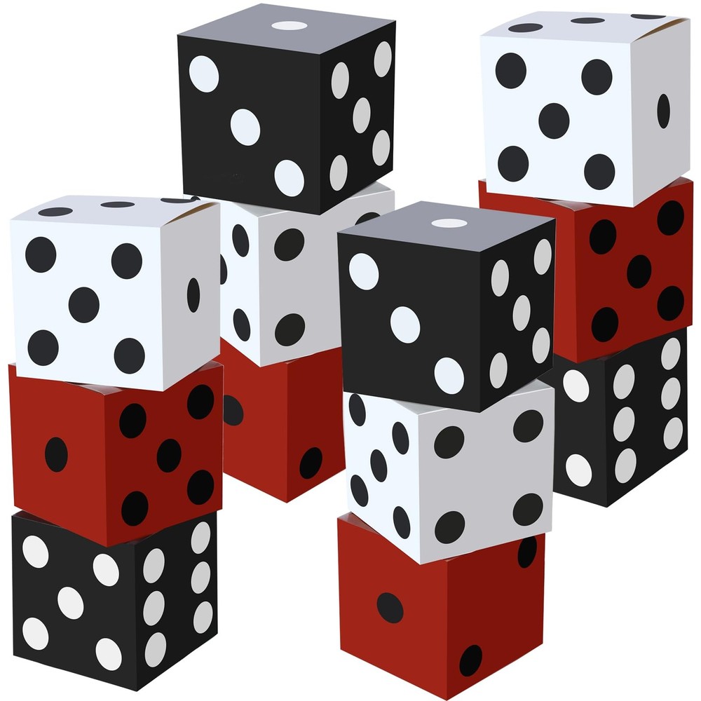 12 Pcs Large Casino Dice Boxes 11 in Casino Theme Party Decoration Las Vegas …