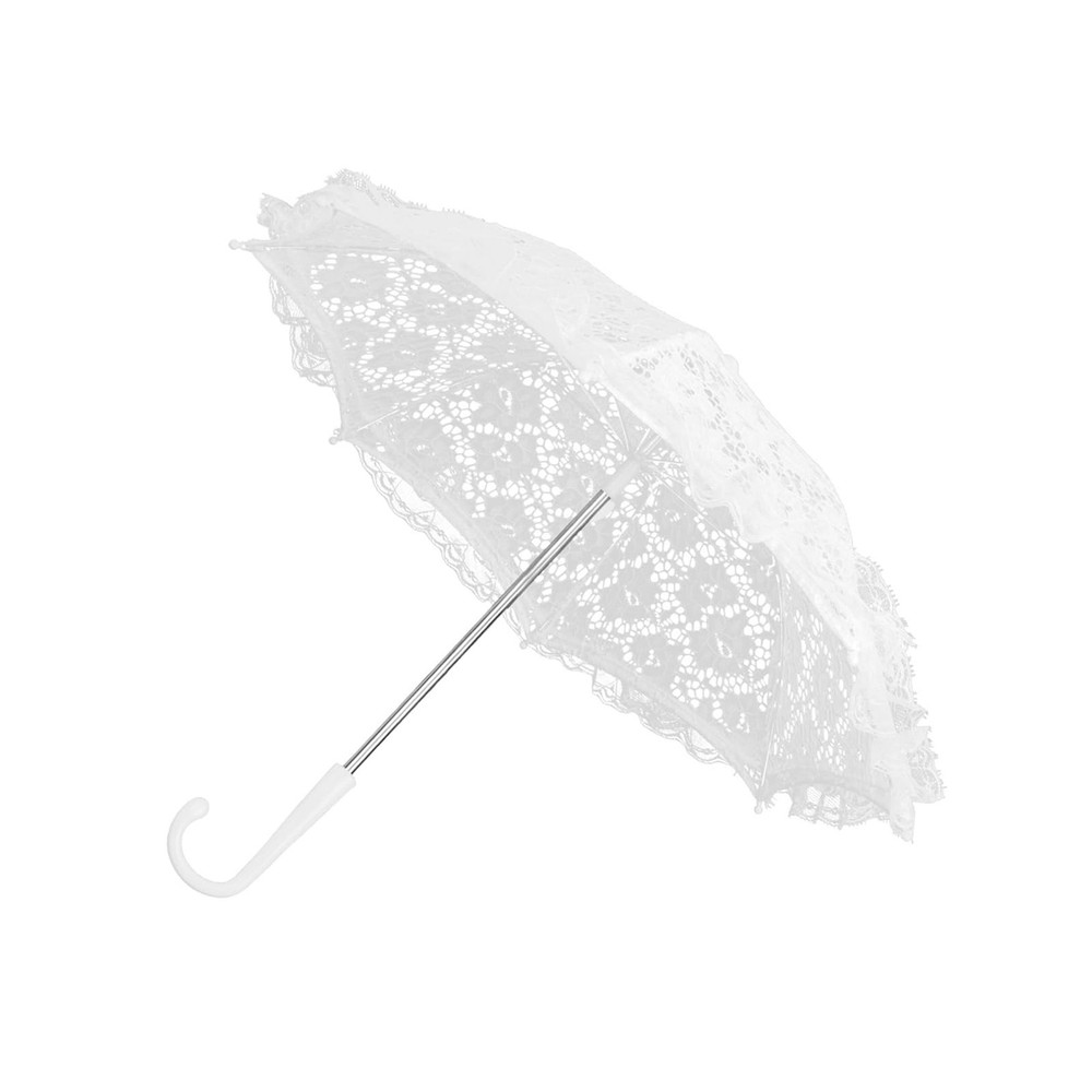 Mini sombrillas de encaje para fiesta de té, accesorios de 16,5 x 18 pulgadas