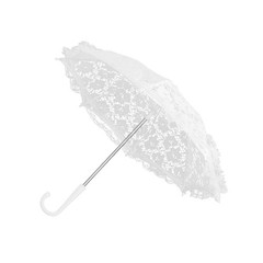 Mini sombrillas de encaje para fiesta de té, accesorios de 16,5 x 18 pulgadas