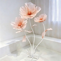 Champagne Giant Flower Decoration for Weddings, Parties, and Photography Props
