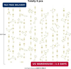 Cheerland Glitter Celestial Party Decorations Constellation Birthday Decoration