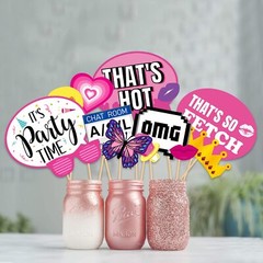 35Pcs 2000s Party Photo Booth Props 00s Party Decorations 2000’s Theme Birthd…