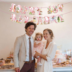 Pre-Strung Fairy First Birthday Decorations Fairy 1St Birthday Banner Garden Par