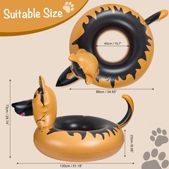 Silph PLC Funny Pool Float, Fun Pool Floats for Adults, Dog Party Tube Inflat…