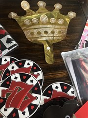 Casino Party Decorations Lot Balloons Streamers Foil Curtains Red Black Decor