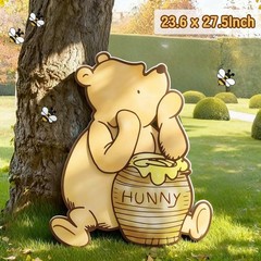 Neutral Winnie Bear Baby Shower & Birthday Decorations – Large Cutout Prop, Ball
