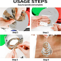30 Pieces Silver Hanging Swirl Party Decorations Foil Decorations Ceiling Swirl