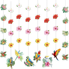 Hawaiian Party Decorations Hawaiian Flower Tropical Birds Garland Door Decoratio