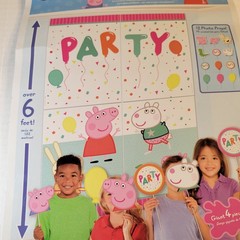 Peppa Pig Party Decor Kit Scene Setters Banner Swirl Hanging Props 31pc Bundle