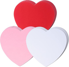 72 Pcs 6 Inch Large Heart Paper Cutouts, Double Sided Heart Shape Paper Decorati