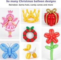 400 PCS Latex Twisting 260Q Magic Balloons – Assorted Color Long for Animal Shap