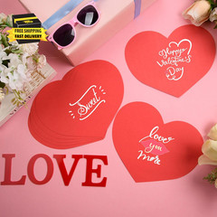 36 Pcs Large Red Heart Cutouts Paper Hearts Shape Cut-Outs Red Valentine’S Day H