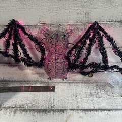 Halloween 27” Light Up Bat Indoor/outdoor – 2001 May Co – W/box – Very Rare