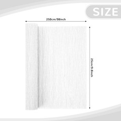 DIY Crepe Paper Sheets 2 Rolls – 10″x98″ Streamers for Party & Crafts