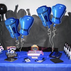 4Pcs Inflatable Boxing Gloves Balloons, Boxing Birthday Party Decorations, Wr…