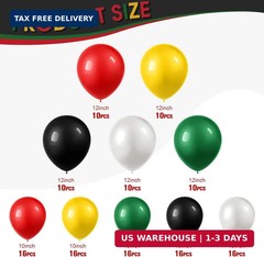 Deekin 130 Pcs Black History Month Balloons Party Decoration Juneteenth Day Garl