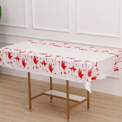 Halloween Tableware Party Decorations Blood Stained Table Cloth Cover Creepy UK