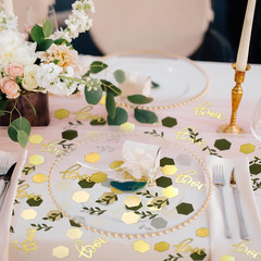400 Pcs Baby Shower Confetti Decorations Table Confetti Dots Gender Reveal Weddi