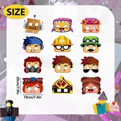 Game Paper Masks for Kids Game Birthday Party Favors Game Party Decorations