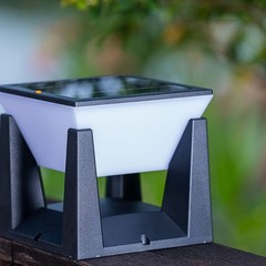 Energy Saving Outdoor Solar Base Light LED Warm White for Patios Decks