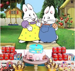 Max and Ruby Birthday Party Decoration Backdrop Banner Vinyl 5x3ft Birthday Gift