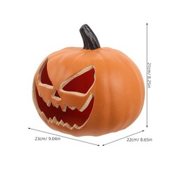 Pumpkin Desktop Decoration with Lights Halloween Glowing Lantern