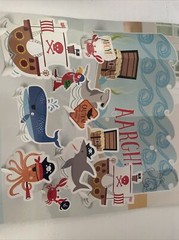Pirate AARGH table decorating kit party kids ship center peice