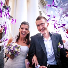 30 Pcs Ribbon Sticks Chromatic Silk Ribbon for Wedding, Purple