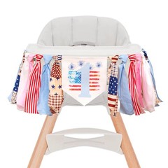 4th of July First Birthday High Chair Banner