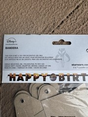 Star Wars Mandalorian Happy Birthday Banner 6 Ft Grogu Baby Yoda Party NEW