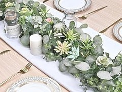 4 Packs 6FT Artificial Eucalyptus Garland, Faux Greenery Garland Hanging Fake