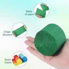 12 Rolls Crepe Paper Streamers 984ft Rainbow Party Decor