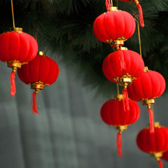 30 Pack Red Chinese Mini Lanterns Decorative Lucky Hanging Lanterns Decoration